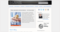 Desktop Screenshot of donheymann.com